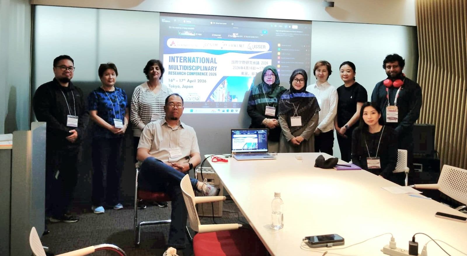 Participants at a JSIC international conference in Tokyo